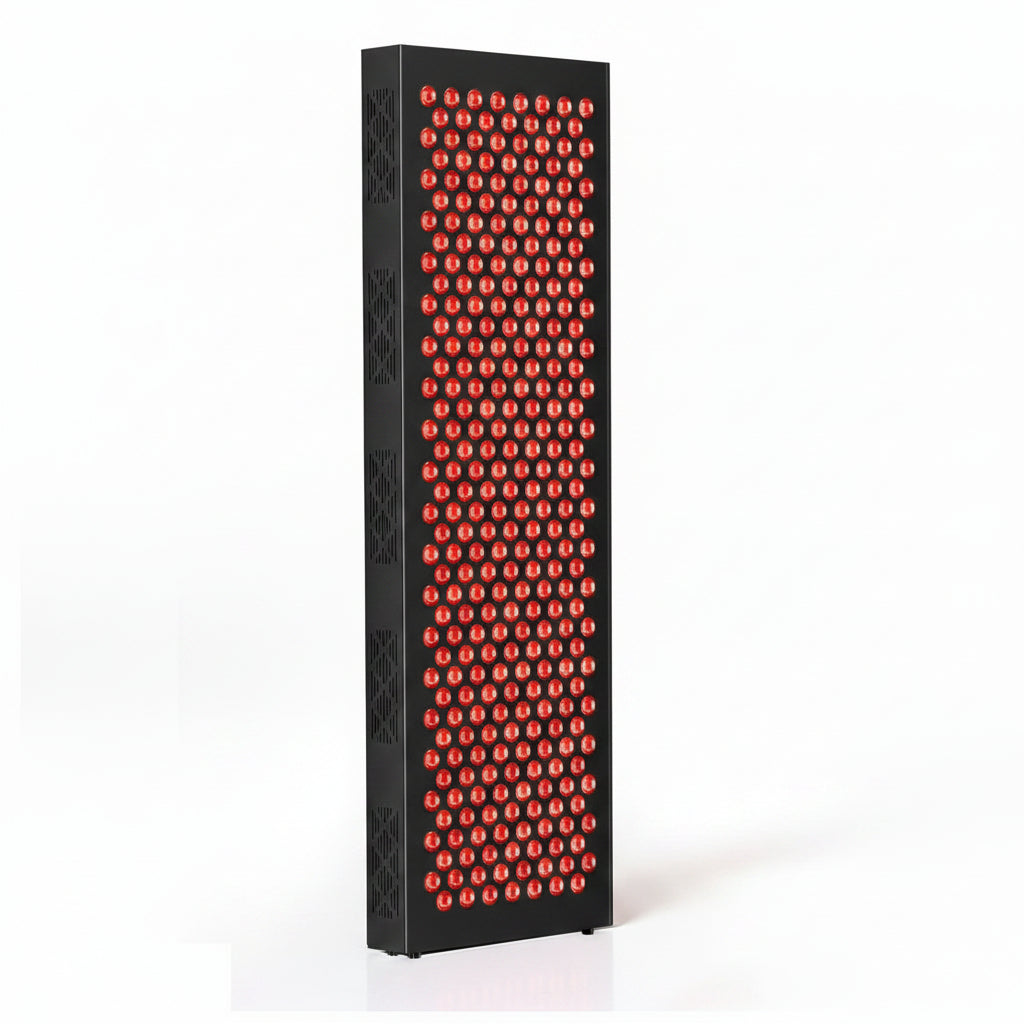 Red Light Therapy Box, 5In1 LED with 630-660-810-830-850, Metal Case, 3 Modes Red Light Panel with Soft Belt, 6 Timing Set - 9 Pulse Modes - 4-Level - Red Light Therapy Panel for Body